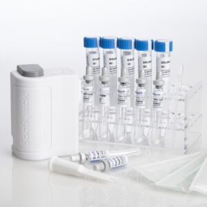Bactiquick Tester with five reagent and dilution tube sets